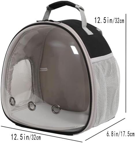 Bearded Dragon Travel Backpack with Harness and Leash Set,Lizard Backpack Travel Carrier,Space Capsule Clear Bubble Window Astronaut Reptile Carrier Backpack for Kids, Airline Approved