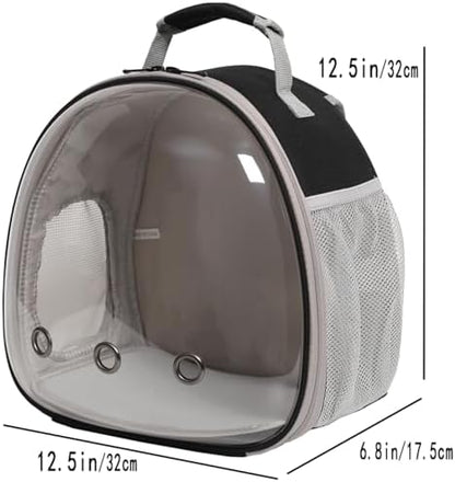 Bearded Dragon Travel Backpack with Harness and Leash Set,Lizard Backpack Travel Carrier,Space Capsule Clear Bubble Window Astronaut Reptile Carrier Backpack for Kids, Airline Approved