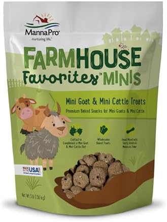 Manna Pro Farmhouse Favorites Mini Goat & Cattle Treats, 3 lb Bag