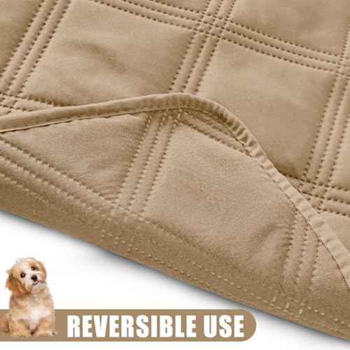 Smiry Waterproof Dog Bed Cover, Reversible Pet Blanket for Sofa Couch