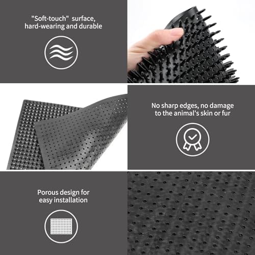 2 Pack Middle Livestock Scratching Post Pads.Horse Scratching Brush