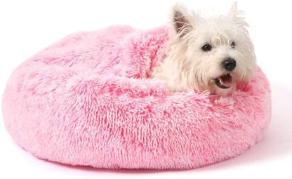 Hooded Blanket Donut Cave Bed for Small Medium Dogs and Cats
