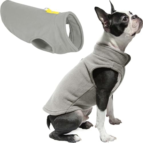Gooby Fleece Vest Dog Sweater, Yellow, Large
