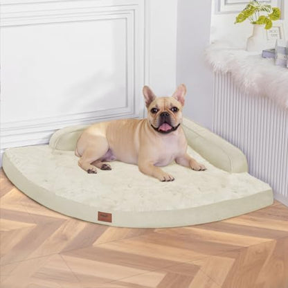 MEKIY Orthopedic Waterproof Dog Bed with Sides for Large Medium Dogs