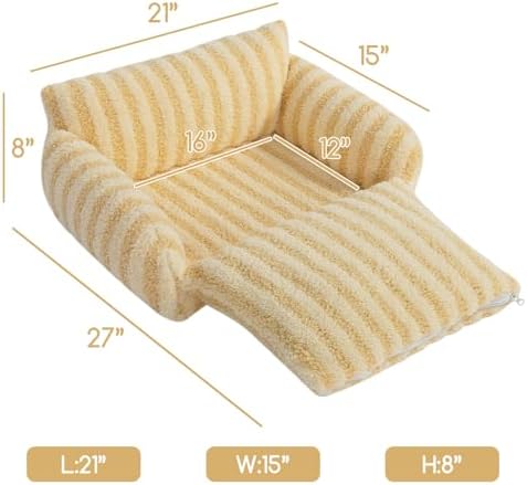 Hollypet Cat Bed Small Dog Orthopedic Couch Beds for Pets up to 13 lbs