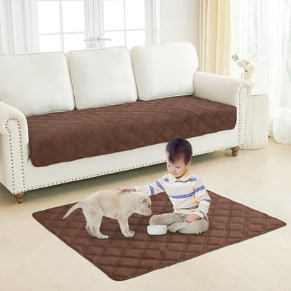Smiry Waterproof Dog Bed Cover, Reversible Pet Blanket for Sofa Couch