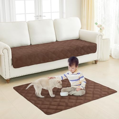 Smiry Waterproof Dog Bed Cover, Reversible Pet Blanket for Sofa Couch