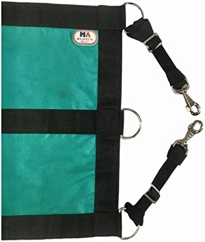 Majestic Ally 1200D 29"x19" Horse Stall Guard with Adjustable Straps and Hardware (Turquoise Black)