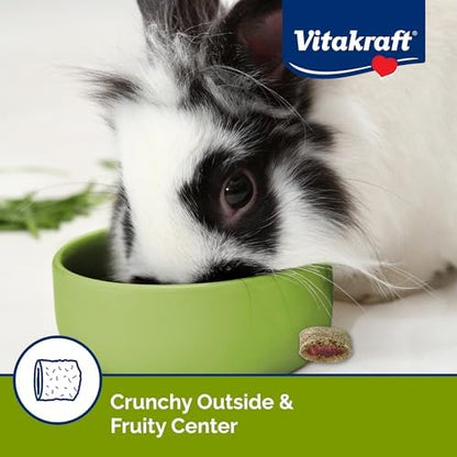 Vitakraft Bursts Small Animal Treat Wildberry Flavor 1.76 oz - Crispy Outside with Soft Berry Center - Fun Reward Snacks for Rabbits Guinea Pigs Hamsters and Other Small Pets