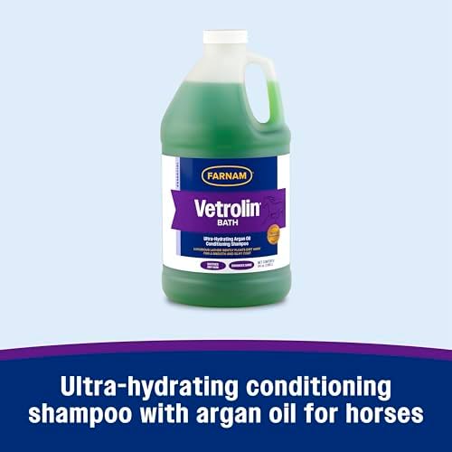 Farnam Vetrolin Bath Ulta-Hydrating Argan Oil Shampoo with Sunscreen, 64 oz