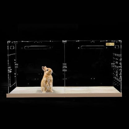 GuineaLoft™ Custom Acrylic Cage (Model-B) for Bunnies & Rabbits - 4'x2'x2'