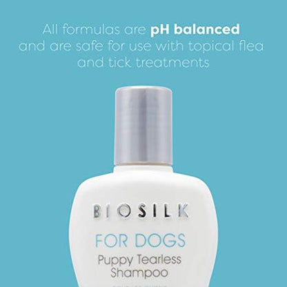 BioSilk for Dogs Puppy Tearless Shampoo, 12 Fl Oz, 6-Pack