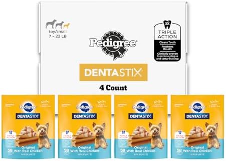 Pedigree Dentastix Small & Toy Breed Dental Dog Treats, Original, 232 Count