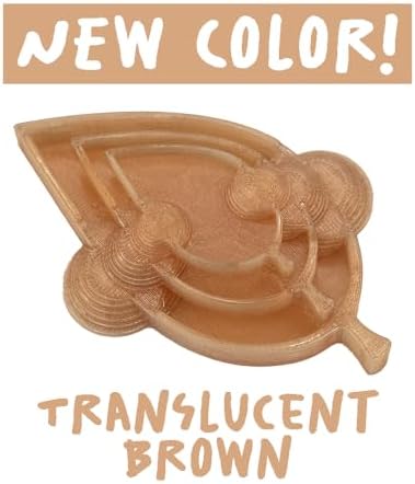 Isopod Leaf Feeding Dish Nature Inspired for Insects & Small Animals (Pack of 3) (Translucent Olive, Mini)
