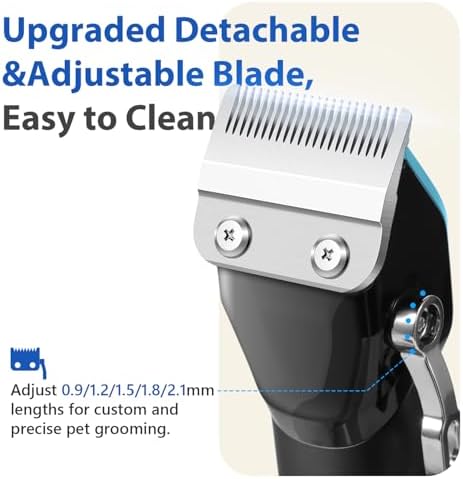 Dog Grooming Kit, Dog Clippers for Grooming for Thick Curly Coats