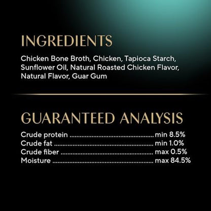 Sheba Premium Puree Lickable Cat Treats, Roasted Chicken, 4 Count, 11 Pack