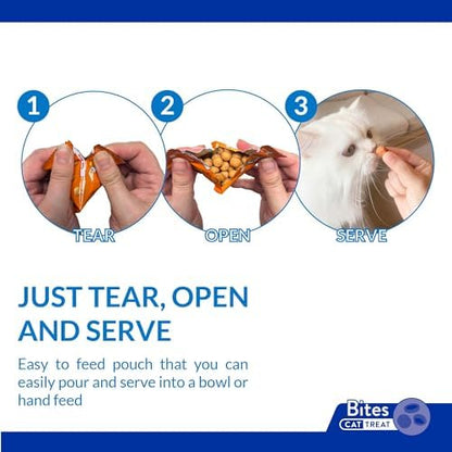 INABA Churu Tidbits Chewy Cat Treats, Tuna, 8ct