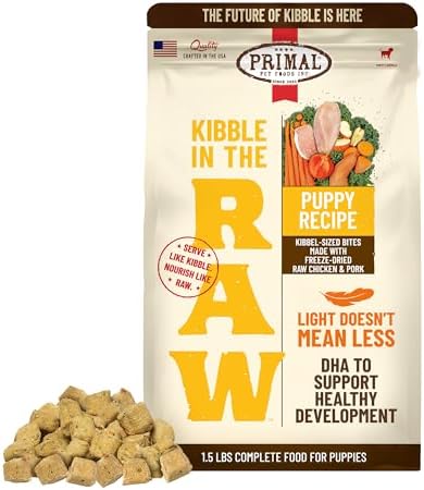 Primal Kibble in The Raw, Freeze-Dried Dog Food, Puppy Recipe, 1.5 lb