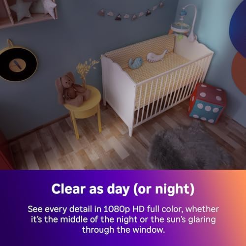 Roku Indoor Camera, Home Security with 1080p HD Color Night Vision, 2-Pack