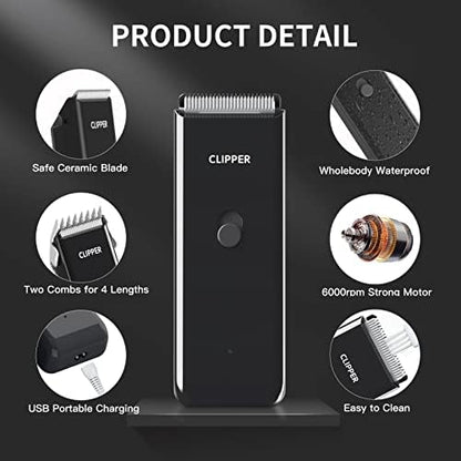 Home Professional Dog Grooming Kit Clipper Low Noise USB Rechargeable for Dog Cat