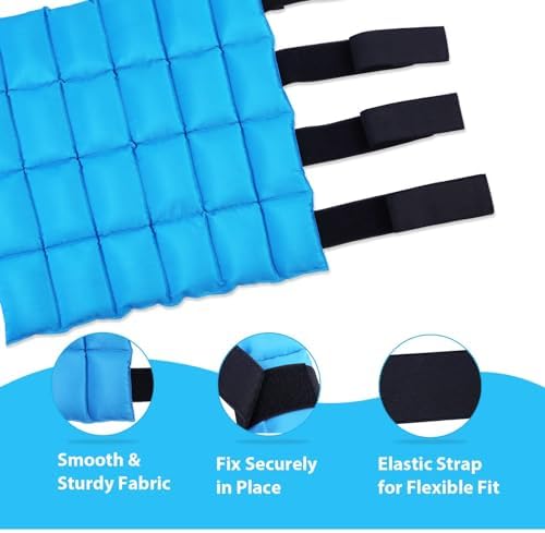 Harrison Howard Ice Boot for Horse Cool Gel Pack Leg Wrap for Treating Full Leg, Knee, Hock Injuries Reusable Ice Cooling Therapy
