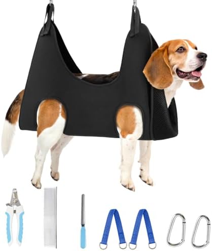 Supet Dog Grooming Hammock for Nail Trimming, Pet Grooming Hanging Harness