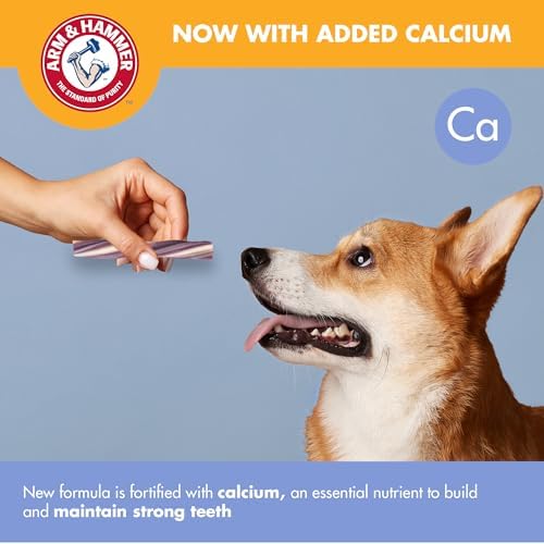 Arm & Hammer Smoothies Dental Dog Chews, Mint Blueberry Mix, 8 Ct