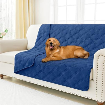 Smiry Waterproof Dog Bed Cover, Reversible Pet Blanket for Sofa Couch