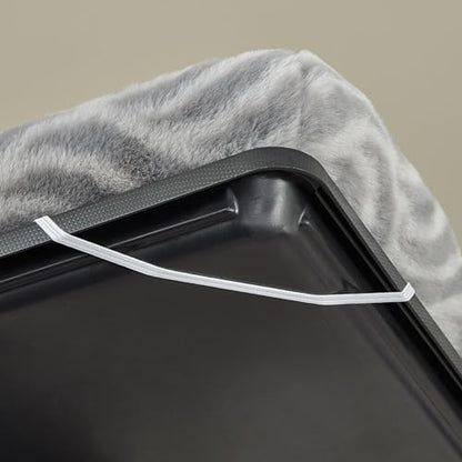 MidWest Homes for Pets QuiteTime Deluxe Wave Bolster Bed for Small Dogs; Easily Machine Wash and Dry; Gray; 22"; 40222-WVGY