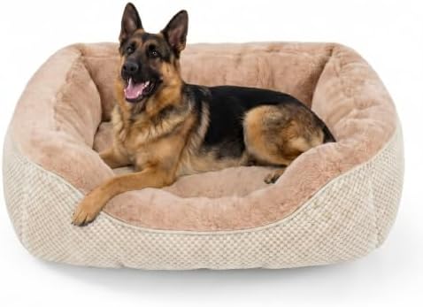 INVENHO XL Dog Beds Large Sized Dog, Washable Orthopedic Warming Soft Sleeping Durable with Anti-Slip Bottom