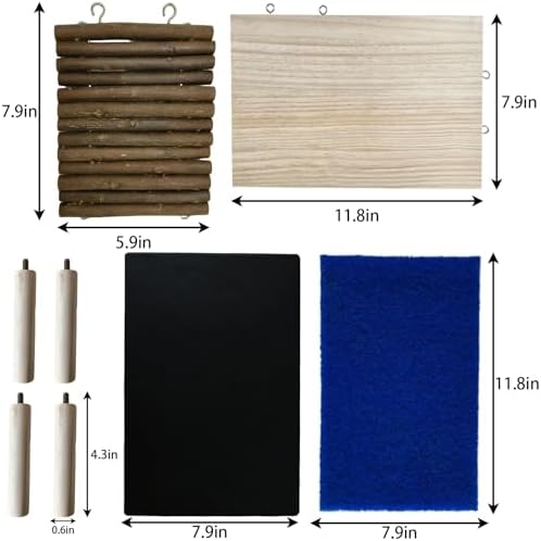 Bearded Dragon Basking Platform Climbing Tank Accessories Reptile Hideout