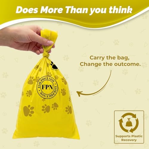 Dog Poop Bags Lemon Scented 16 Rolls 240 Count Biodegradable Pet Waste Bags Leak Resistant with Fresh Lemon Scent Fit Most Dispensers for Small & Large Dogs