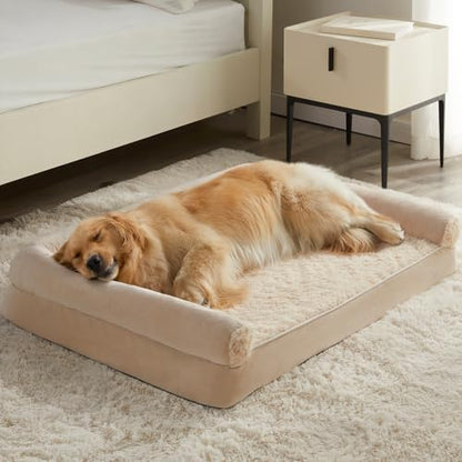 BFPETHOME Orthopedic Washable XXL Dog Bed for Senior Dog Cozy Sleep