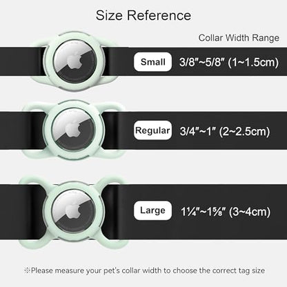 Waterproof AirTag Holder for Dog Collar, Soft Slide-On Dog AirTag Holder