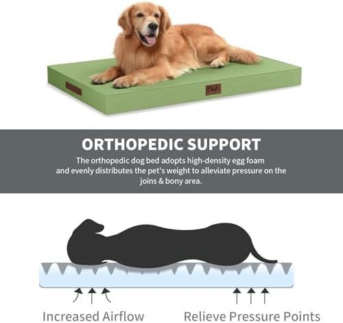 Orthopedic Waterproof Dog Bed for Small Dogs and Cats