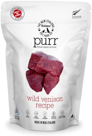 The New Zealand Natural Pet Food Co. Purr Wild Venison Freeze Dried Recipe