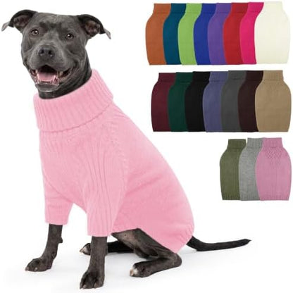 IECOii XL Dog Sweater, Winter Doggy Clothes for Medium Dogs Girl Boy