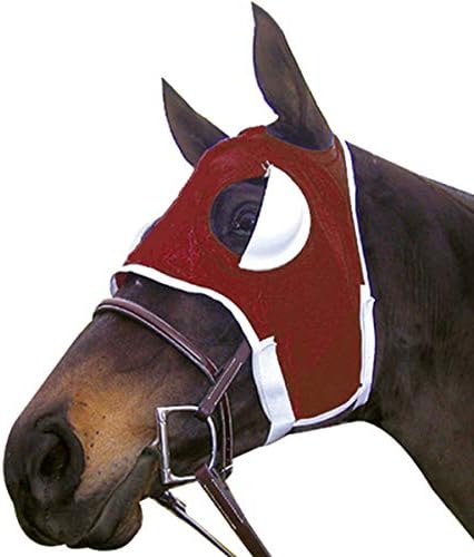 Intrepid International Horse Mask - Half Cup Blinker Mask, Training Equipment, Adjustable Horse Riding Gear - Half Cup Blinders with Touch Tape Closure, Calming Aid, One-Size