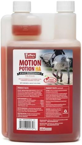 Jeffers Motion Potion Joint Supplement Liquid with HA for Horses | 38 oz