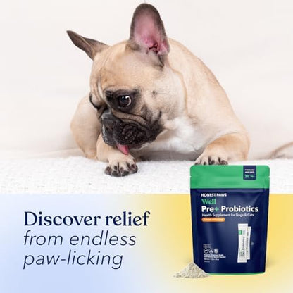 Probiotics for Dogs, Digestive Health Powder with Prebiotic, Pumpkin, 30ct