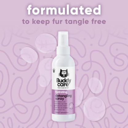 Buddycare Detangling Spray for Cats - Effective Cat Matted Fur Remover and Detangle Spray to Promote a Healthy Coat, Easily Removes Matted Hair for a Smooth and Shiny Coat