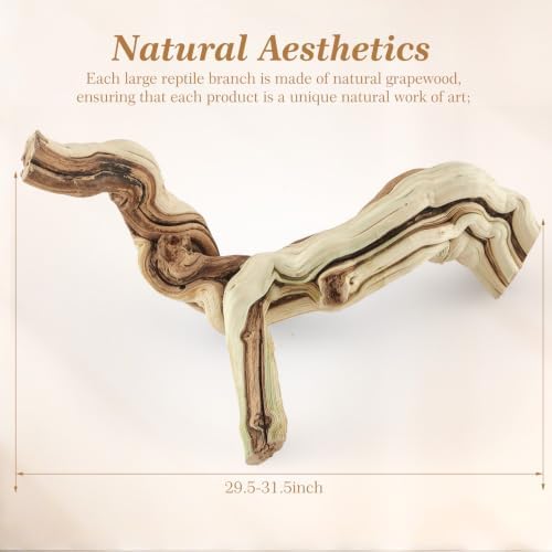 Janinka 30-32" Large Reptile Driftwood Branch for Bearded Dragon Gecko