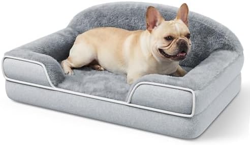 Orthopedic Dog Bed for Small to Medium Dogs, 30"x20" Dog Couch Bed