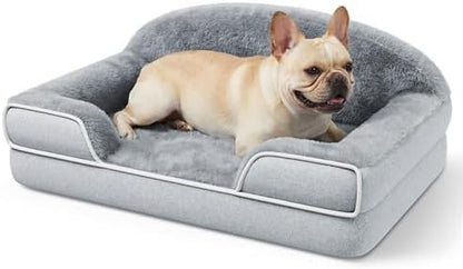 Orthopedic Dog Bed for Small to Medium Dogs, 30"x20" Dog Couch Bed
