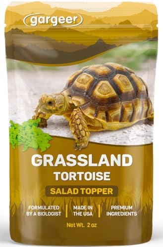 Gargeer 2oz Grassland Tortoise Salad Topper. Enhanced Appetite, USA Made