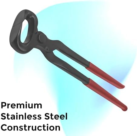 14" Vinyl Hoof Nipper, Carbon Steel & Chrome Vanadium Farrier Tool for Horses – Durable, Sharp & Rust-Resistant