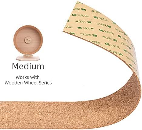 Niteangel Replacement Cork Running Track - Fits for Wooden Hamster Wheel Series | Acrylic Hamster Exercise Wheel w/Cork Track | Dark Cloud Hamster Wheel Series (Wooden Series, Medium)