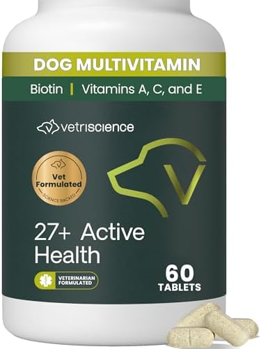 VetriScience Senior 27+ Active Health Chewable Tablets, Veggie, 60 Count