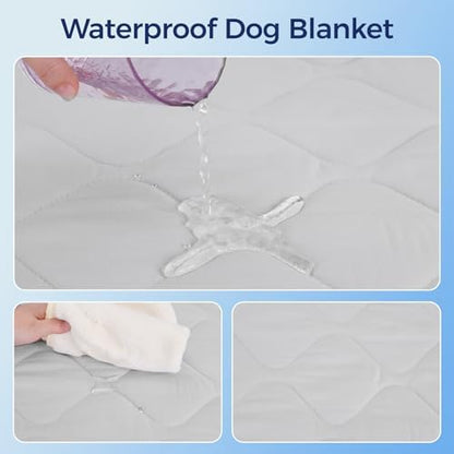 Rywell Dog Cooling Blanket 32x44in, Large Waterproof Mat for Sofa Bed