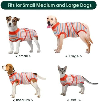 Kuoser Recovery Suit for Dogs Cats, Soft Dog Surgery Suit Female Male Spay